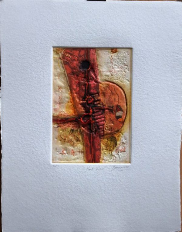 Antonio Jimenez – «Pink cross» grabado y gofrado papel artesanal - Top Alimentos en Oferta – Envío Gratis por Tiempo Reducido