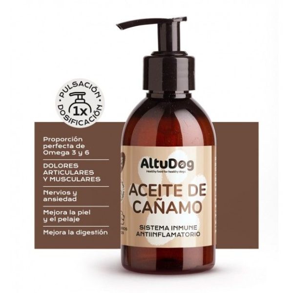 AltuDog – Aceite de cañamo 200ml - Animalia-Pro | Cuidado profesional para tu mascota – Envío gratis desde 40€