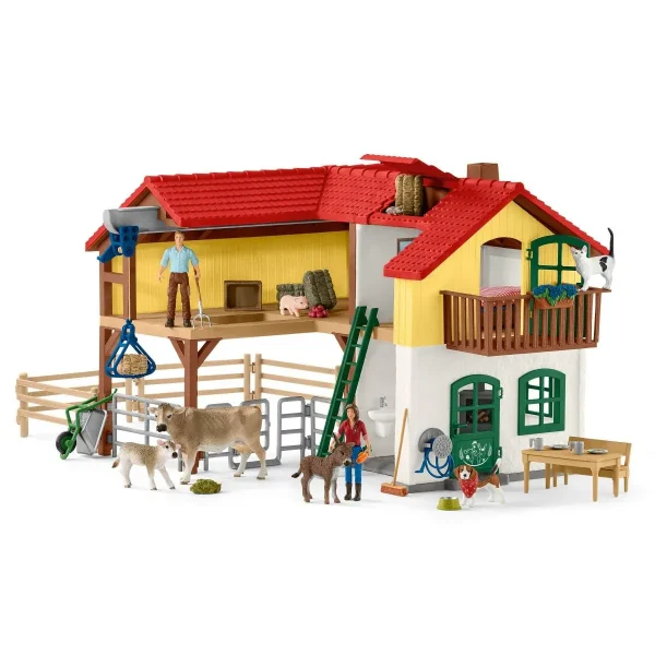 Granja con establo y animales - Todo en Uno: Accesorios, Electrónica y Belleza