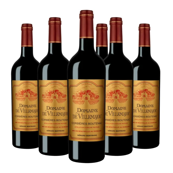 Domaine de Villemajou rouge 2023 Lot 6 Bouteilles 75cl - Vins sélectionnés – Goût et élégance | Livraison gratuite dès 50€
