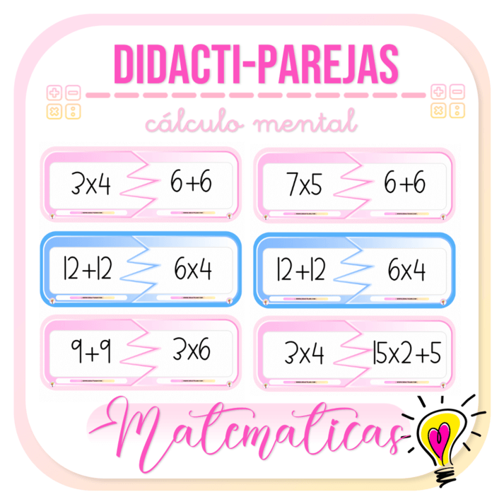 Didacti-Parejas Cálculo Mental - Juegos y Juguetes para Despertar la Imaginación de los Pequeños Didacti-Parejas Cálculo Mental - Juegos y Juguetes para Despertar la Imaginación de los Pequeños