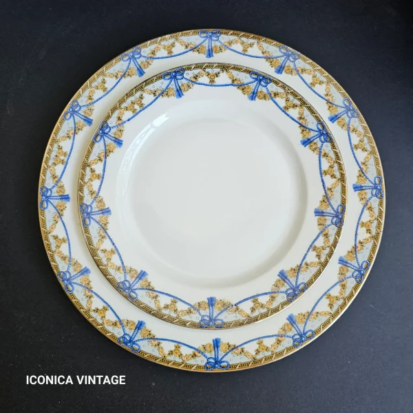 Gran vajilla de Limoges decorada en azul y oro - Todo en Uno: Accesorios, Electrónica y Belleza