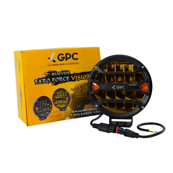 Faro Neblinero Force Redondo 7" 12/24v 95w 8100lm Ip67Amarillo Contorno Amarillo - Equipa Tu Caja de Herramientas – Rebajas en Manuales y Eléctricas