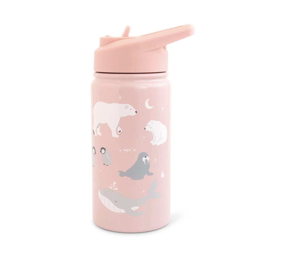 Botella termica infantil con pajita Saro Antártida rosa - Tu tienda especializada en bebés y maternidad online Botella termica infantil con pajita Saro Antártida rosa - Tu tienda especializada en bebés y maternidad online