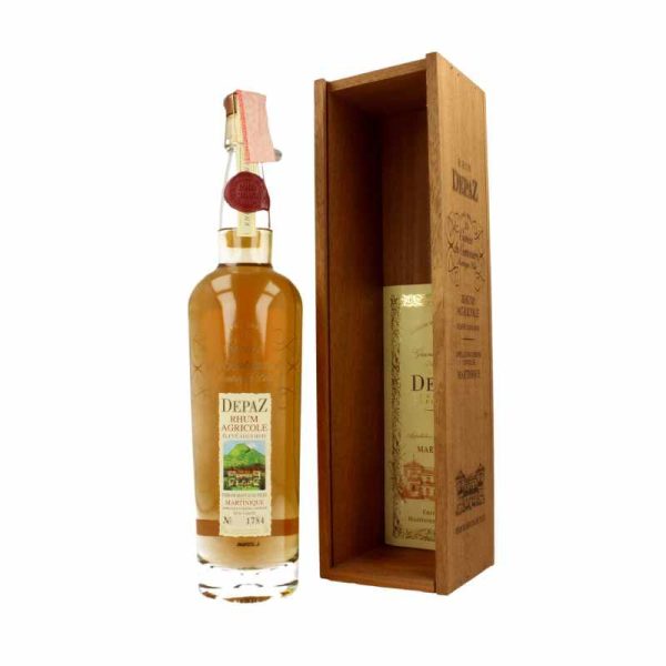 DEPAZ – RHUM AMBRÉ – CUVÉE DU CENTENAIRE 1902-2002 – BOUTEILLE N°3518 – 70CL – 45° - Vins sélectionnés – Goût et élégance | Livraison gratuite dès 50€