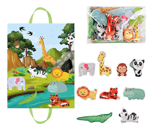 Alfombra de juego infantil con animales H7229 - Promo Limitada Hoy – Ahorra Más con Envío Gratis desde 40€