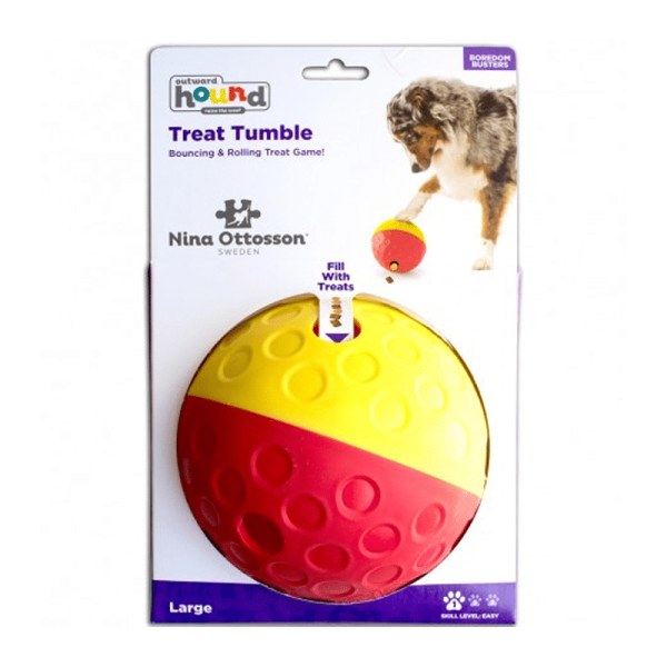 Dispensador Treat Tumble Nina Ottosson – L - Tu Mundo Pet – Descuentos en Juguetes, Camas y Accesorios