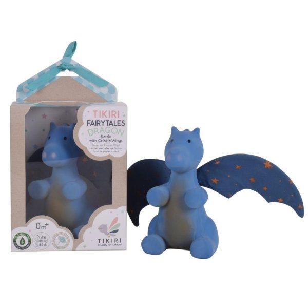 Sonajero y mordedor bebé Dragón Tikiri Attipas - Tu tienda especializada en bebés y maternidad online