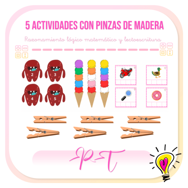 Actividades con Pinzas de Madera - Juegos y Juguetes para Despertar la Imaginación de los Pequeños