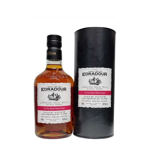 EDRADOUR 13 ans 2012 Pinot Noir Michael Eppan 48,2% – 0.7 – Ecosse – Maison du Whisky - Vins sélectionnés – Goût et élégance | Livraison gratuite dès 50€ EDRADOUR 13 ans 2012 Pinot Noir Michael Eppan 48,2% – 0.7 – Ecosse – Maison du Whisky - Vins sélectionnés – Goût et élégance | Livraison gratuite dès 50€