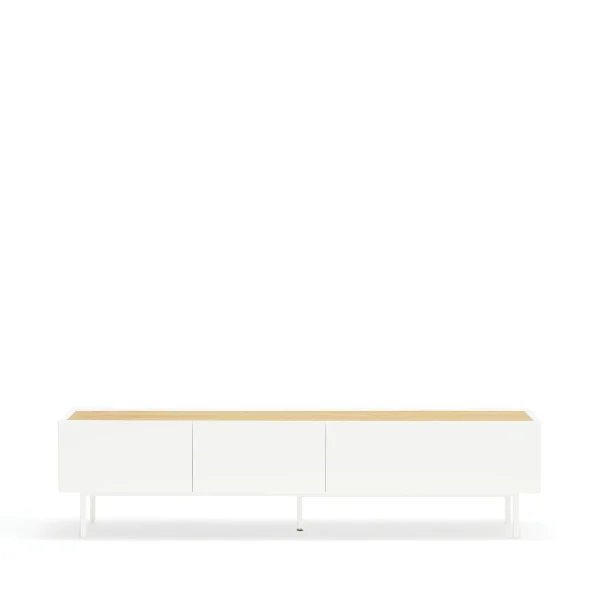 Mueble TV Arista Teulat - Blanco limpio diseño minimal - Ideas de Regalos Sostenibles: Juguetes de Madera y Bazar Ecológico
