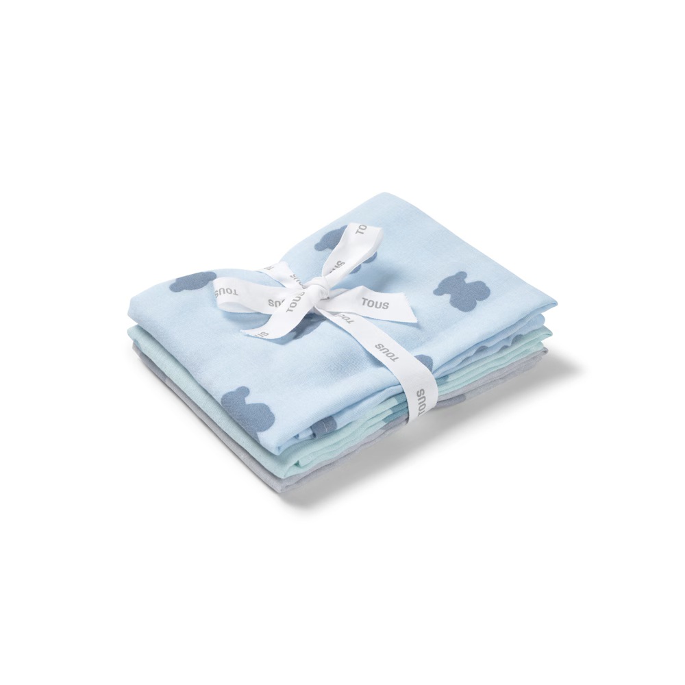 Pack de 3 Muselinas HFluffy Tous - Tu tienda especializada en bebés y maternidad online Pack de 3 Muselinas HFluffy Tous - Tu tienda especializada en bebés y maternidad online