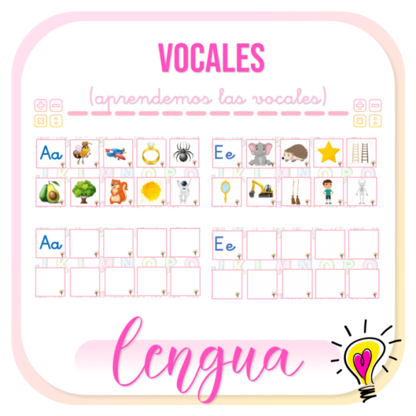 Vocales - Juegos y Juguetes para Despertar la Imaginación de los Pequeños