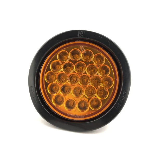Faro Posterior 4" 24 Led Destellante Aro Jebe 12V 24V Ambar 1007Ei - Equipa Tu Caja de Herramientas – Rebajas en Manuales y Eléctricas