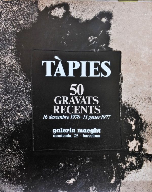 Antoni Tapies – «50 gravats recents» cartel original exposición en Galeria Maeght Barcelona en 1977 - Top Alimentos en Oferta – Envío Gratis por Tiempo Reducido