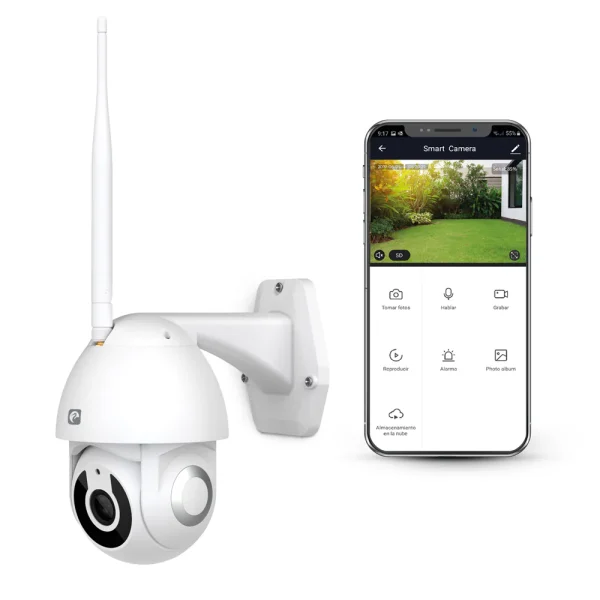 Cámara Seguridad Inteligente Exterior 360º Wifi 1080P Hd - Ideas de Regalos Sostenibles: Juguetes de Madera y Bazar Ecológico