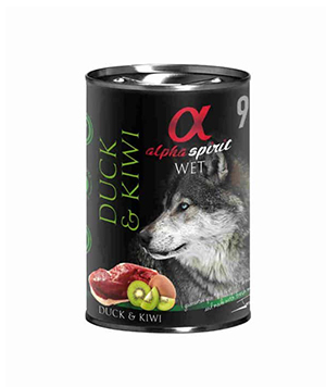 Alpha Spirit Wet Dog Pato con Kiwi - Animalia-Pro | Cuidado profesional para tu mascota – Envío gratis desde 40€