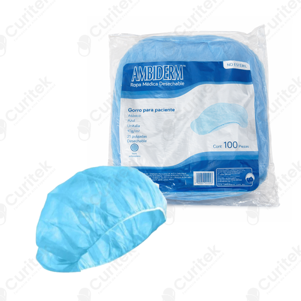AMBIDERM GORRO PARA PACIENTE 100 PZ - Animalia-Pro | Cuidado profesional para tu mascota – Envío gratis desde 40€