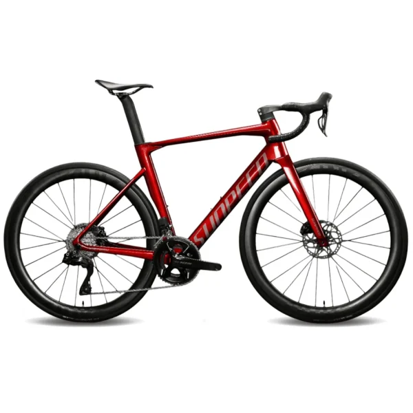 Bicicleta Sunpeed de carbono Victory Shimano 105 Di2 Roja - Tienda outdoor: aventura, montaña y naturaleza