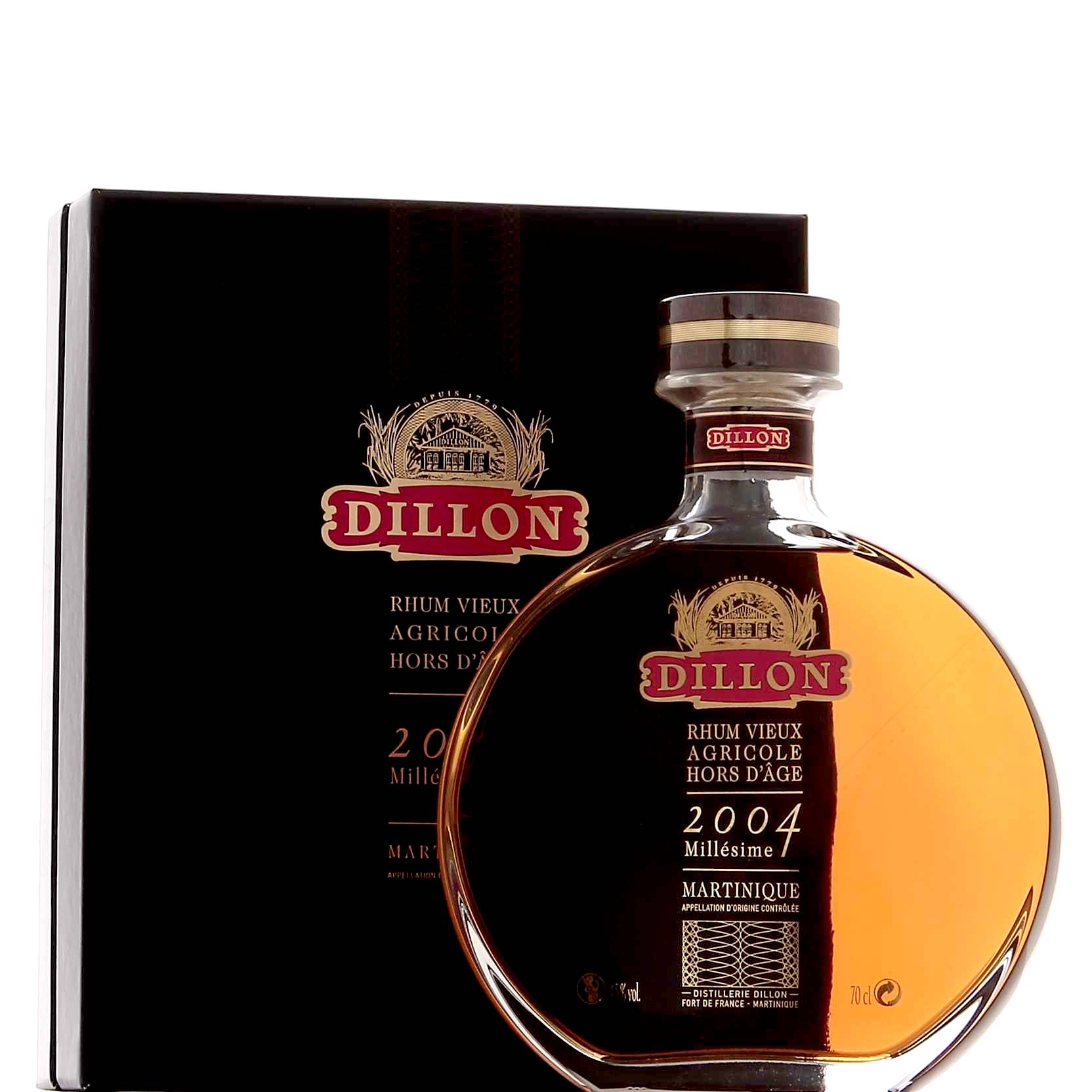 DILLON – RHUM HORS D’ÂGE – MILLÉSIME 2004 – 12 ANS – CARAFE – 70CL – 43° - Vins sélectionnés – Goût et élégance | Livraison gratuite dès 50€ DILLON – RHUM HORS D’ÂGE – MILLÉSIME 2004 – 12 ANS – CARAFE – 70CL – 43° - Vins sélectionnés – Goût et élégance | Livraison gratuite dès 50€
