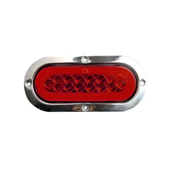 Faro Lateral Ovalado Aro Cromado Neon 14 Led 12V 24V Rojo - Equipa Tu Caja de Herramientas – Rebajas en Manuales y Eléctricas