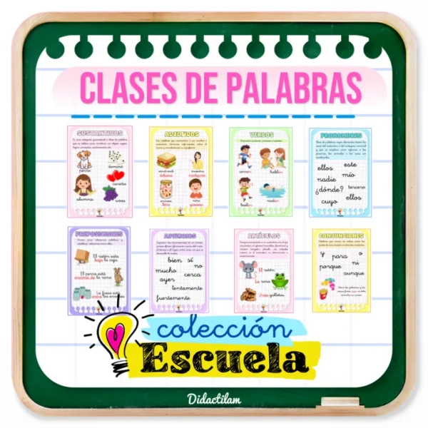 Clases de Palabras Colección Escuela 2024/2025 - Juegos y Juguetes para Despertar la Imaginación de los Pequeños