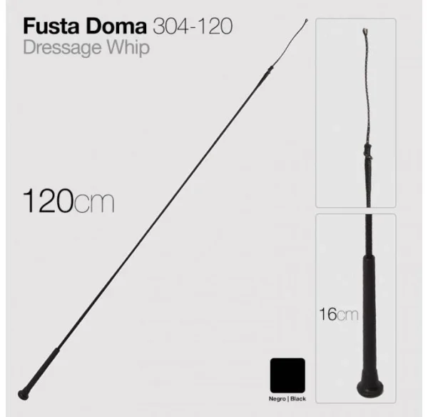 FUSTA DOMA 304-120 NEGRO 120cm - Deporte y Outdoor al Mejor Precio del Mercado