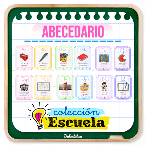 Abecedario en español | Temática de escuela - Juegos y Juguetes para Despertar la Imaginación de los Pequeños