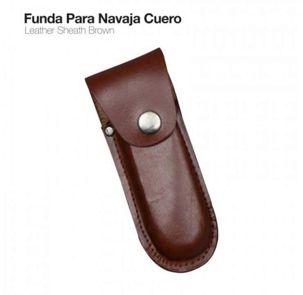 FUNDA PARA NAVAJA CUERO MARRÓN - Deporte y Outdoor al Mejor Precio del Mercado