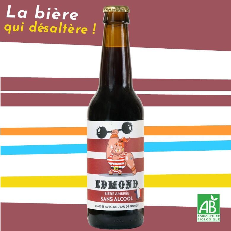 Edmond – Bière ambrée sans alcool et Bio - Vins sélectionnés – Goût et élégance | Livraison gratuite dès 50€ Edmond – Bière ambrée sans alcool et Bio - Vins sélectionnés – Goût et élégance | Livraison gratuite dès 50€