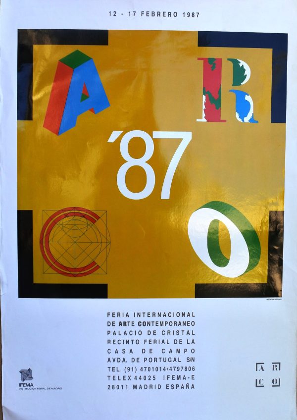 ARCO´ 87 – «Arte Contemporáneo» cartel original feria de arte en Madrid en 1.987 - Top Alimentos en Oferta – Envío Gratis por Tiempo Reducido