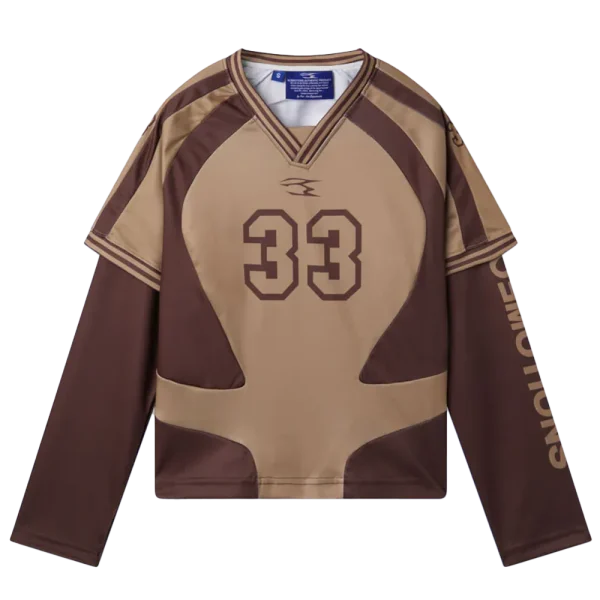 Noemotions Long Sleeve Jersey Brown - Complementa tu estilo – Ofertas por tiempo limitado