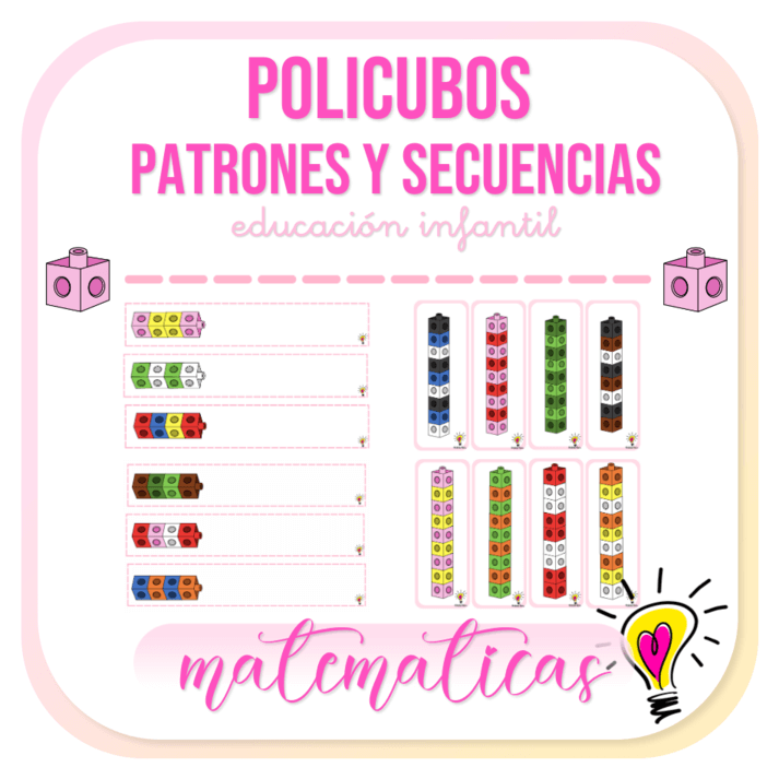 Policubos Patrones y Secuencias - Juegos y Juguetes para Despertar la Imaginación de los Pequeños Policubos Patrones y Secuencias - Juegos y Juguetes para Despertar la Imaginación de los Pequeños
