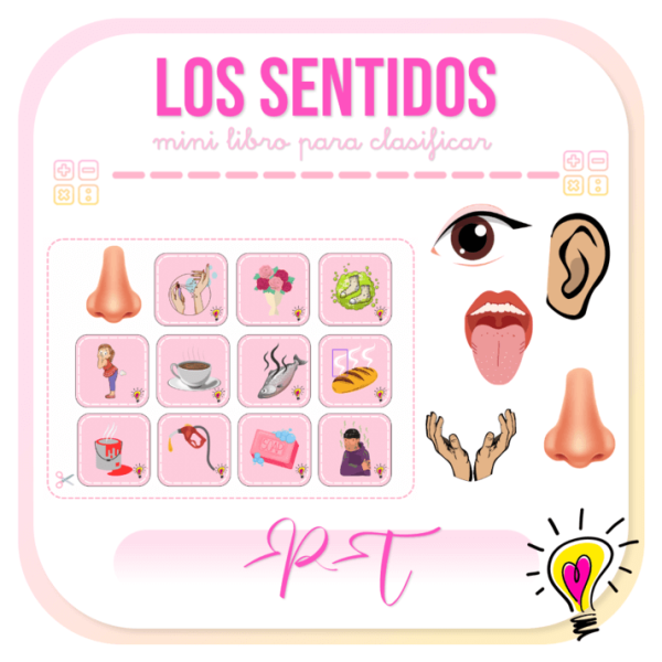 Mini Libro de los Sentidos - Juegos y Juguetes para Despertar la Imaginación de los Pequeños