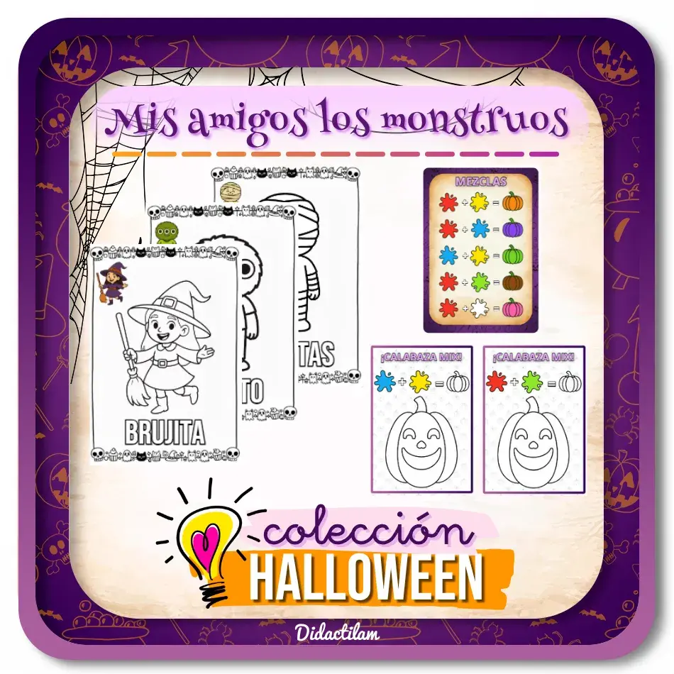 Mis Amigos los Monstruos: Recursos Halloween Infantil para Colorear - Juegos y Juguetes para Despertar la Imaginación de los Pequeños Mis Amigos los Monstruos: Recursos Halloween Infantil para Colorear - Juegos y Juguetes para Despertar la Imaginación de los Pequeños