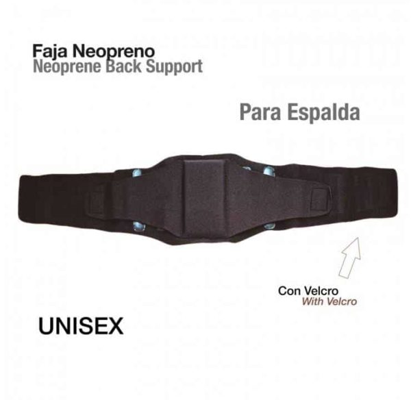 FAJA NEOPRENO PARA ESPALDA TN-3005-L NEGRO - Deporte y Outdoor al Mejor Precio del Mercado