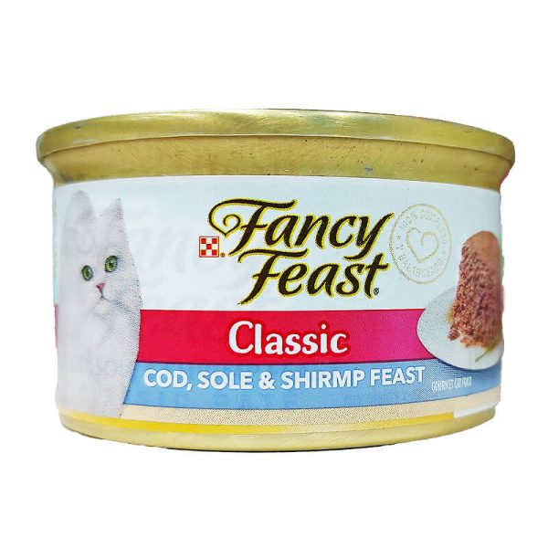 Fancy Feast Mousse Pez Camaron – Classic Cod Sole - Tu Mundo Pet – Descuentos en Juguetes, Camas y Accesorios
