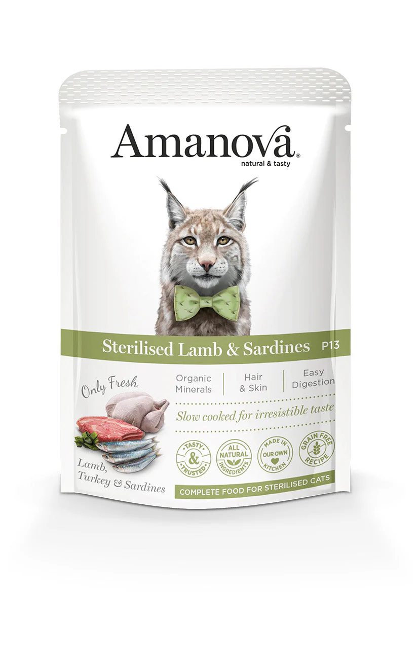 P13 STERILISED CAT Cordero y sardinas - Amigos Animal – Creando la mejor vida para tu mascota P13 STERILISED CAT Cordero y sardinas - Amigos Animal – Creando la mejor vida para tu mascota