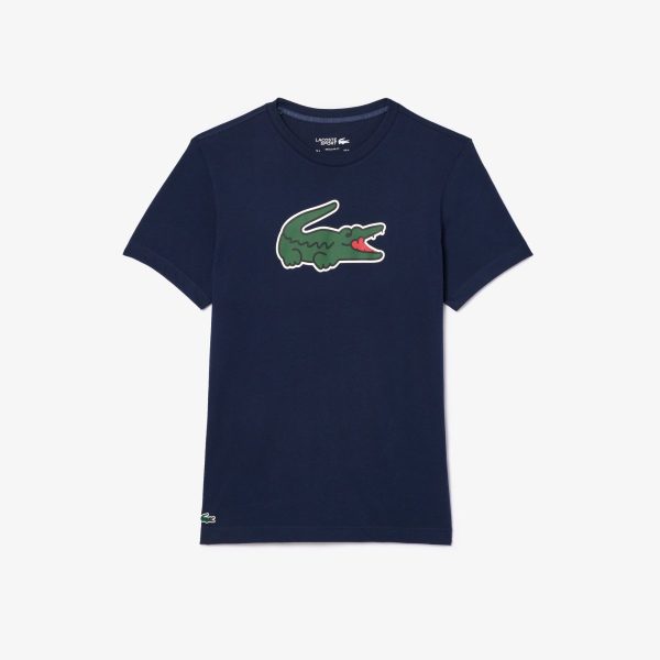 CAMISETA LACOSTE LOGO COMIC MARINO - Tu tienda de zapatos, ropa y bolsos con ofertas y envío gratis