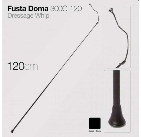 FUSTA DOMA 300C-120 NEGRO 120cm - Deporte y Outdoor al Mejor Precio del Mercado