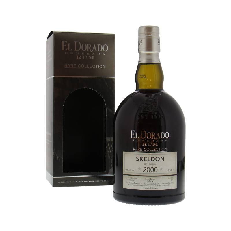EL DORADO – RHUM HORS D’ÂGE – SKELDON 2000 – 70CL – 58,3° - Vins sélectionnés – Goût et élégance | Livraison gratuite dès 50€ EL DORADO – RHUM HORS D’ÂGE – SKELDON 2000 – 70CL – 58,3° - Vins sélectionnés – Goût et élégance | Livraison gratuite dès 50€
