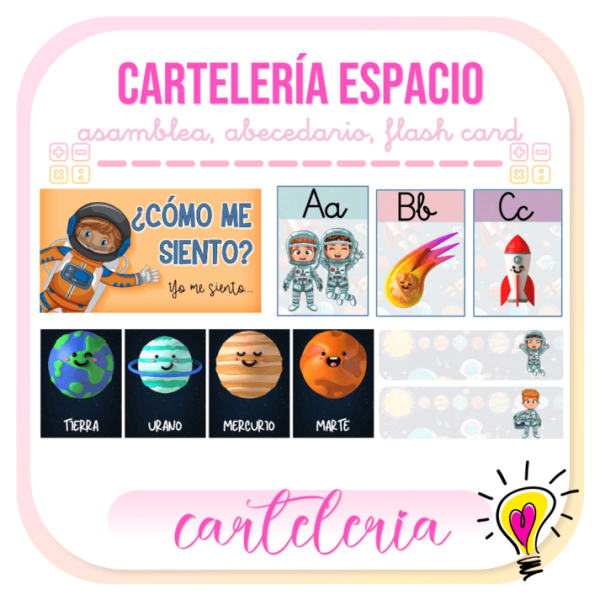 Cartelería Espacio - Juegos y Juguetes para Despertar la Imaginación de los Pequeños