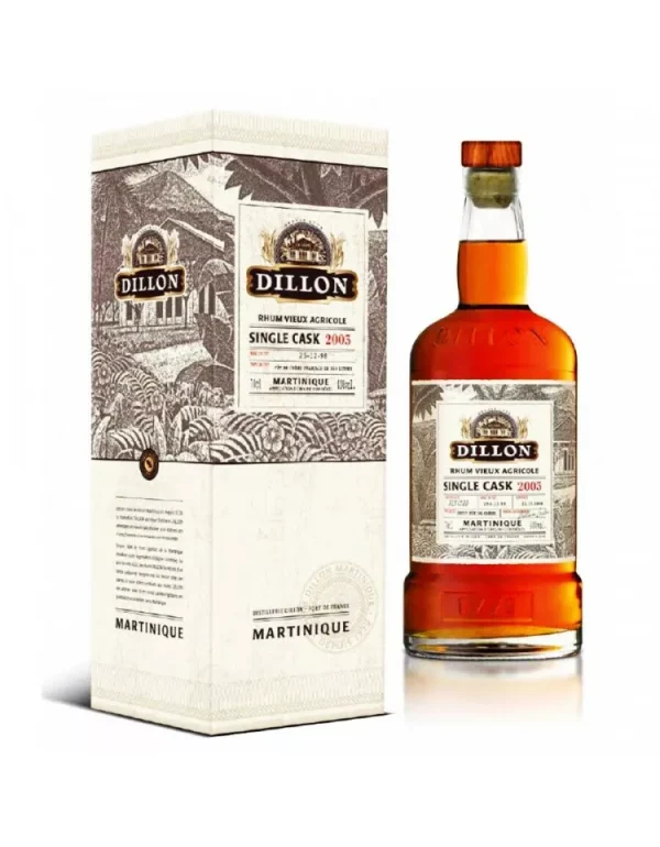 DILLON – RHUM HORS D’ÂGE – SINGLE CASK 2003 – FÛT 1004 – 70CL – 43° - Vins sélectionnés – Goût et élégance | Livraison gratuite dès 50€