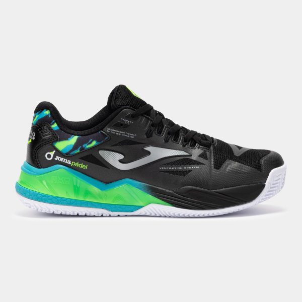 ZAPATILLAS JOMA SPIN MEN 2508 NEGRO / TURQUESA - Tu tienda de zapatos, ropa y bolsos con ofertas y envío gratis