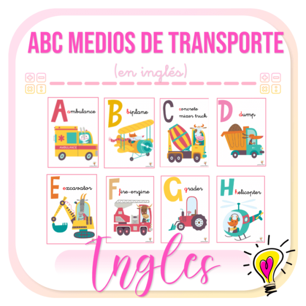 Abecedario en Inglés | Medios de Transporte - Juegos y Juguetes para Despertar la Imaginación de los Pequeños