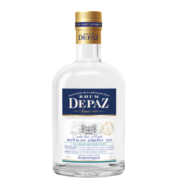 DEPAZ – RHUM BLANC – CUVÉE DES ALIZÉS – MILLÉSIME 2020 – 70CL – 45° - Vins sélectionnés – Goût et élégance | Livraison gratuite dès 50€