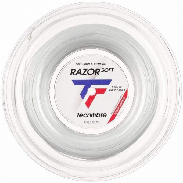 CORDAJE TECNIFIBRE RAZOR SOFT 200M 1.25 WHITE - Tu tienda de zapatos, ropa y bolsos con ofertas y envío gratis