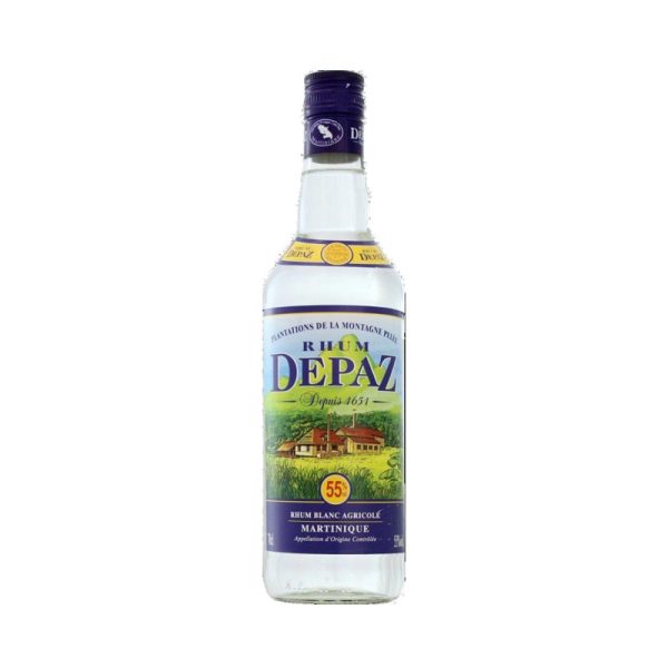 Depaz Rhum Blanc 55° 70 cl Martinique - Vins sélectionnés – Goût et élégance | Livraison gratuite dès 50€