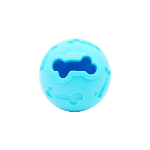 Dispensador de comida para perros Pelota Rubber dispensadora 7cm diseño Huesitos. - Tu Mundo Pet – Descuentos en Juguetes, Camas y Accesorios