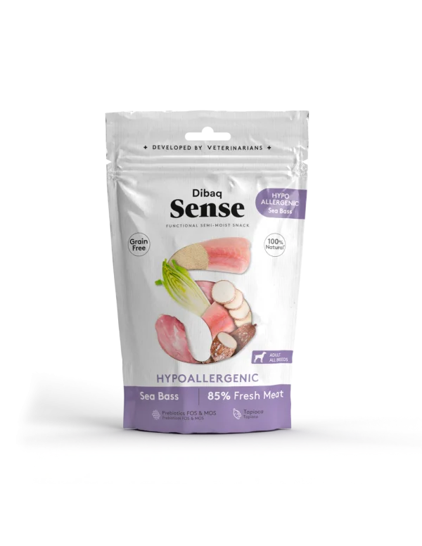 Dibaq Sense Snack Hypoallergenic Lubina - Amigos Animal – Creando la mejor vida para tu mascota